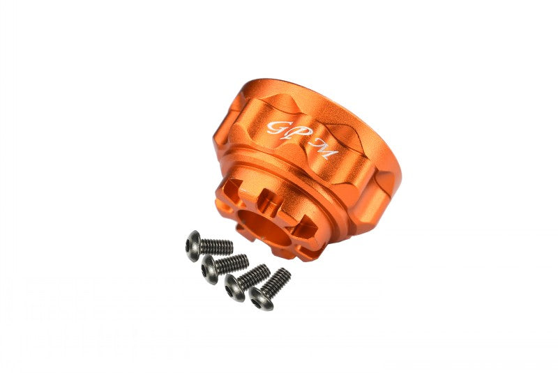 Traxxas TRX-4 Trail Defender Crawler Aluminum Front/Rear Differential Carrier - 1Pc Set Orange