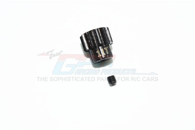Traxxas TRX-4 Trail Defender Crawler Steel 11T Pinion Gear - 1Pc Set Black