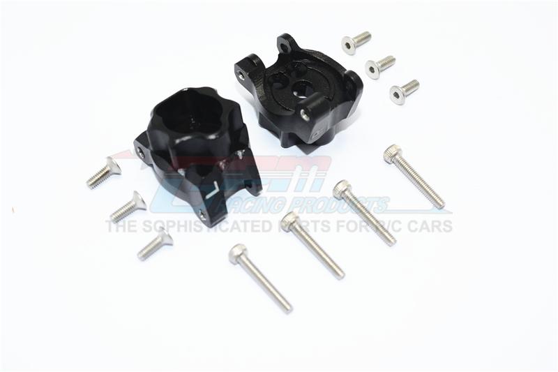 Traxxas TRX-4 Trail Defender Crawler Aluminum Rear Gear Box Mounts - 1Pr Set Black