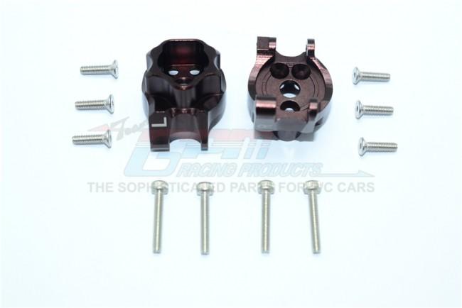 Traxxas TRX-4 Trail Defender Crawler Aluminum Rear Gear Box Mounts - 1Pr Set Brown