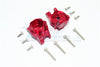 Traxxas TRX-4 Trail Defender Crawler Aluminum Rear Gear Box Mounts - 1Pr Set Red