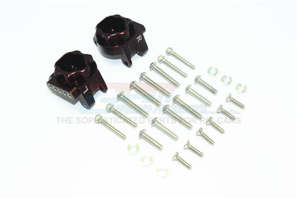 Traxxas TRX-4 Trail Defender Crawler Aluminum Rear Gear Box Mounts (Multiple Positioning Holes) - 1Pr Set Brown