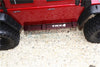 Traxxas TRX-4 Trail Defender Crawler Aluminum Side Steps - 1Pr Set Red