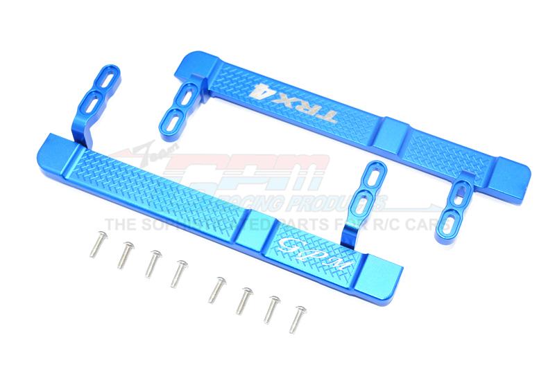 Traxxas TRX-4 Trail Defender Crawler Aluminum Side Steps - 1Pr Set Blue