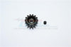 Traxxas TRX-4 Trail Defender Crawler Steel 14T Pinion Gear - 1Pc Set Black