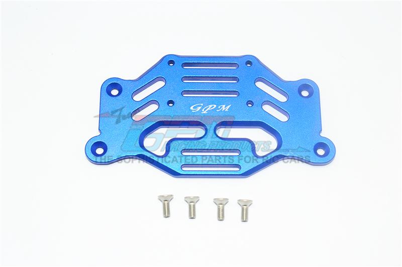 Traxxas TRX-4 Ford Bronco / Blazer / Mercedes-Benz G500 Aluminum Front Fender Stabilizing Plate - 1Pc Set Blue