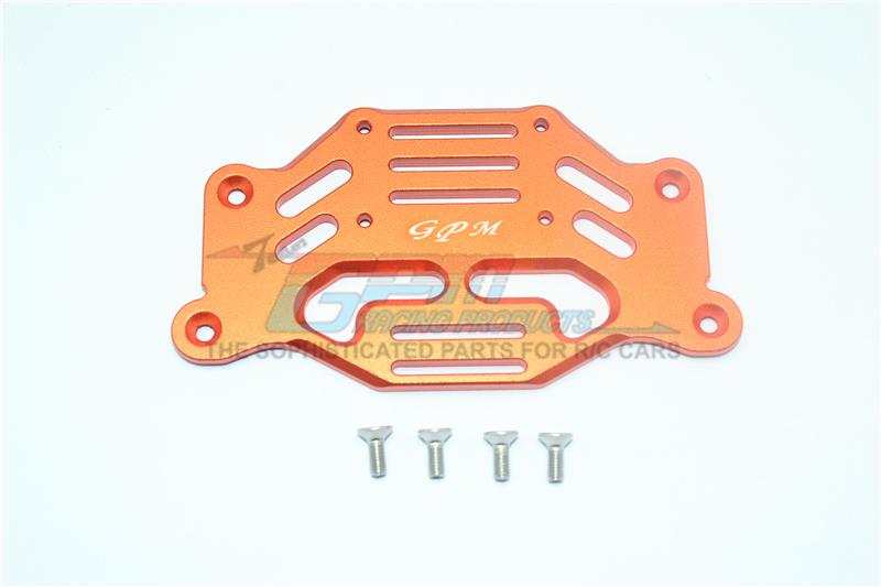 Traxxas TRX-4 Ford Bronco / Blazer / Mercedes-Benz G500 Aluminum Front Fender Stabilizing Plate - 1Pc Set Orange