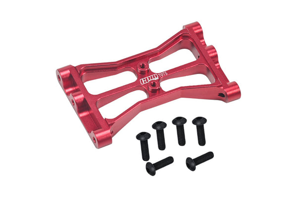 Aluminum 7075 Rear Chassis Crossmember For Traxxas 1:10 TRX 4 Trail Defender Crawler / TRX 6 Mercedes Benz G63 Upgrades - Red