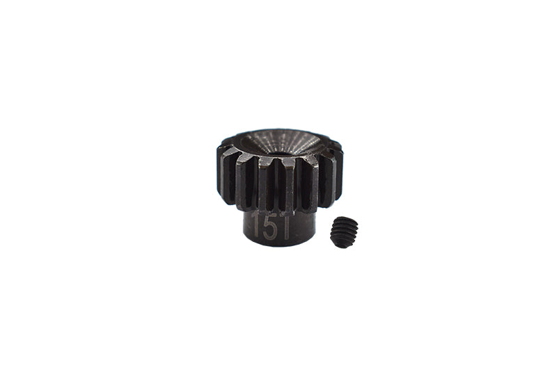 Traxxas TRX-4 Trail Defender Crawler / TRX-6 Mercedes-Benz G63 Steel 15T Pinion Gear - 1Pc Set Black