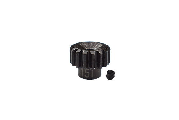 Traxxas TRX-4 Trail Defender Crawler / TRX-6 Mercedes-Benz G63 Steel 15T Pinion Gear - 1Pc Set Black
