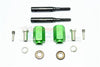 Traxxas TRX-4 Trail Defender Crawler Harden Steel Extended Length Front / Rear Stub Axle +17mm Hex - 1Pr Set Green