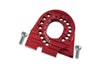 Traxxas TRX-4 Trail Defender Crawler / TRX-6 Mercedes-Benz G63 Aluminum Motor Mount Plate With Heat Sink Fins - 1Pc Set Red
