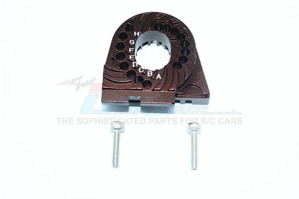 Traxxas TRX-4 Trail Defender Crawler Aluminum Double Sided Motor Mount Plate With Heat Sink Fins - 1Pc Set Brown