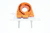 Traxxas TRX-4 Trail Defender Crawler Aluminum Double Sided Motor Mount Plate With Heat Sink Fins - 1Pc Set Orange
