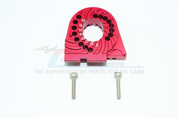 Traxxas TRX-4 Trail Defender Crawler Aluminum Double Sided Motor Mount Plate With Heat Sink Fins - 1Pc Set Red