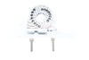 Traxxas TRX-4 Trail Defender Crawler / TRX-6 Mercedes-Benz G63 Aluminum Double Sided Motor Mount Plate With Heat Sink Fins - 1Pc Set Silver