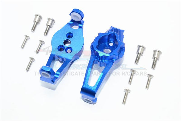 Traxxas TRX-4 Trail Defender Crawler Aluminum Front C Hubs - 1Pr Set Blue