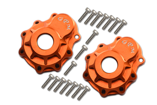 Traxxas TRX-4 Trail Defender Crawler / TRX-6 Mercedes-Benz G63 Aluminum Outer Portal Drive Housing (Front Or Rear) - 2Pcs Set Orange