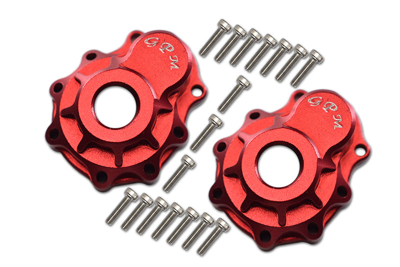 Traxxas TRX-4 Trail Defender Crawler / TRX-6 Mercedes-Benz G63 Aluminum Outer Portal Drive Housing (Front Or Rear) - 2Pcs Set Red