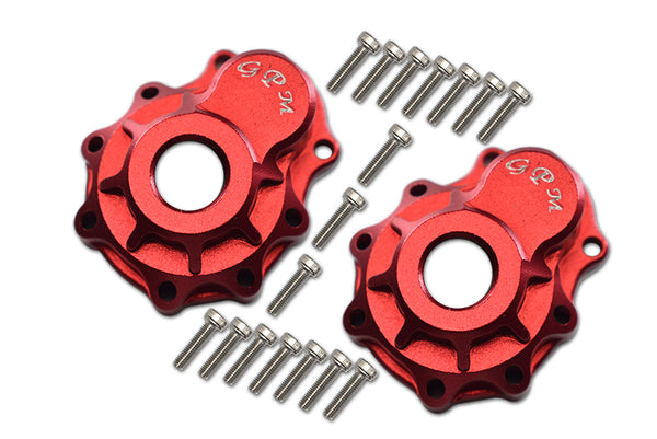 Traxxas TRX-4 Trail Defender Crawler / TRX-6 Mercedes-Benz G63 Aluminum Outer Portal Drive Housing (Front Or Rear) - 2Pcs Set Red