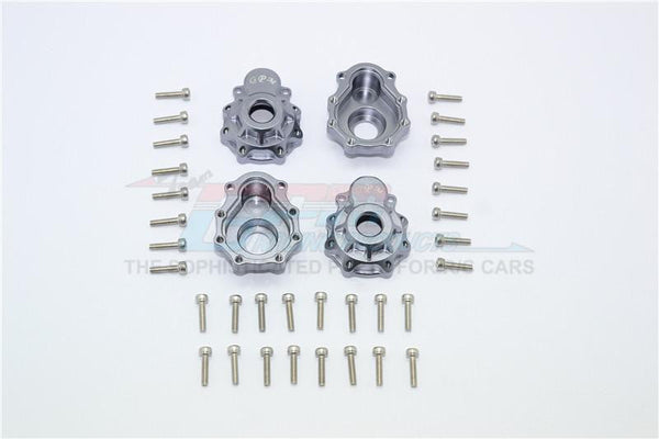 Traxxas TRX-4 Trail Defender Crawler Aluminum Outer Portal Drive Housing (Front And Rear) - 4Pcs Set Gray Silver