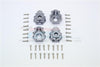 Traxxas TRX-4 Trail Defender Crawler Aluminum Outer Portal Drive Housing (Front And Rear) - 4Pcs Set Gray Silver