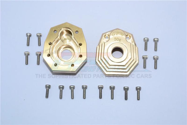Traxxas TRX-4 Trail Defender Crawler Brass Outer Portal Drive Housing (Front Or Rear) "Heavy Edition"- 2Pcs Set 