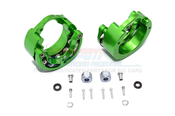 Traxxas TRX-4 Trail Defender Crawler / TRX-6 Mercedes-Benz G63 Aluminum Pendulum Wheel Knuckle Axle Weight + 9mm Hex Adapter - 1Pr Set Green