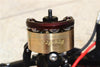 Traxxas TRX-4 Trail Defender Crawler / TRX-6 Mercedes-Benz G63 Brass Pendulum Wheel Knuckle Axle Weight With Alloy Lid + 9mm Hex Adapter - 1Pr Set Red