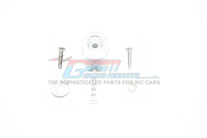 Traxxas TRX-4 Defender / Tactical Unit / Ford Bronco Aluminum 23T Servo Horn With Built-In Spring (4 Positioning Holes) - 1Pc Set Silver