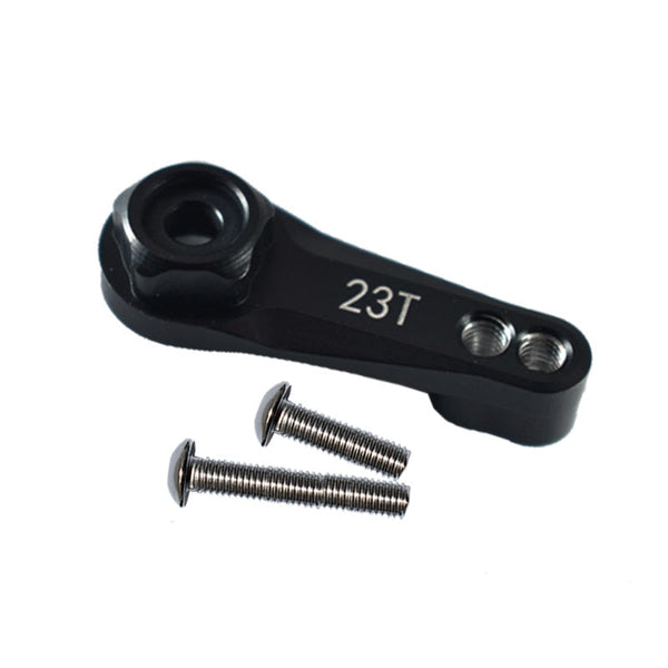 Aluminum 7075 23T Servo Horn For Traxxas 1:10 RC Crawlers TRX-4 / TRX-6 - 3Pc Set Black