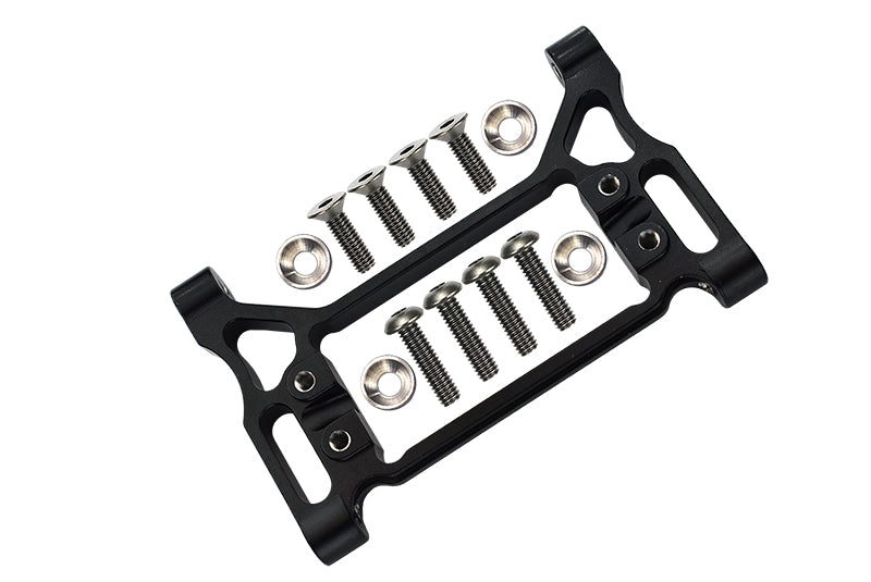 Traxxas TRX-4 Trail Defender Crawler / TRX-6 Mercedes-Benz G63 Aluminum Front Servo Mount - 1 Set Black