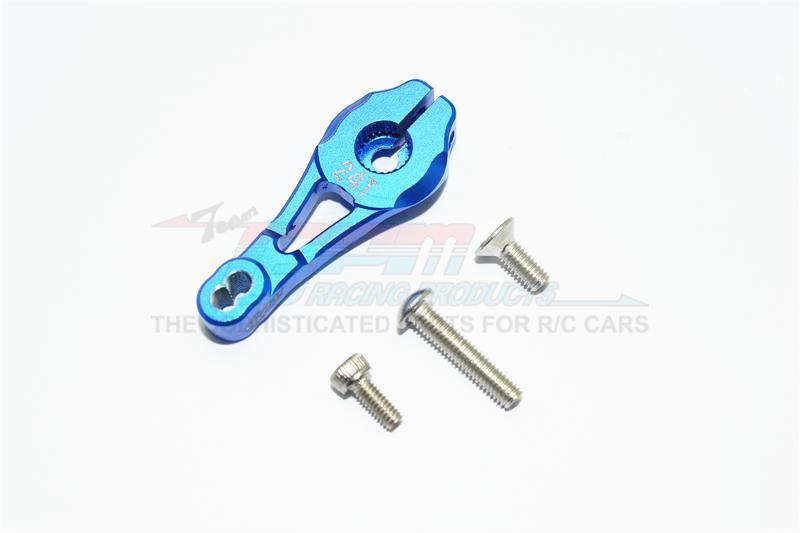 Traxxas TRX-4 Trail Defender Crawler Aluminum Servo Horn 24T - 1Pc Set Blue