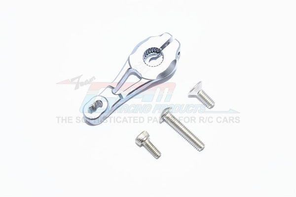 Traxxas TRX-4 Trail Defender Crawler Aluminum Servo Horn 24T - 1Pc Set Gray Silver