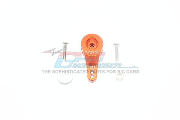 Traxxas TRX-4 Defender / Tactical Unit / Ford Bronco Aluminum 25T Servo Horn With Built-In Spring (2 Positioning Holes) - 1Pc Set Orange