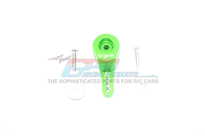 Traxxas TRX-4 Defender / Tactical Unit / Ford Bronco Aluminum 25T Servo Horn With Built-In Spring (3 Positioning Holes) - 1Pc Set Green