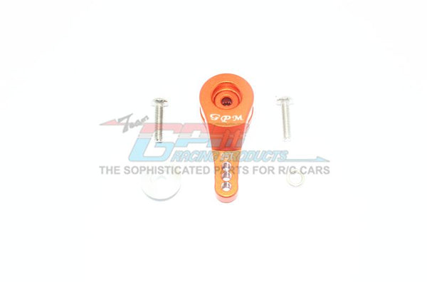 Traxxas TRX-4 Defender / Tactical Unit / Ford Bronco Aluminum 25T Servo Horn With Built-In Spring (3 Positioning Holes) - 1Pc Set Orange