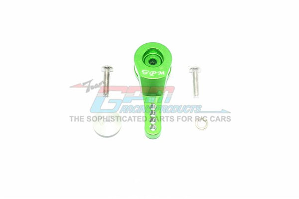 Traxxas TRX-4 Defender / Tactical Unit / Ford Bronco Aluminum 25T Servo Horn With Built-In Spring (4 Positioning Holes) - 1Pc Set Green