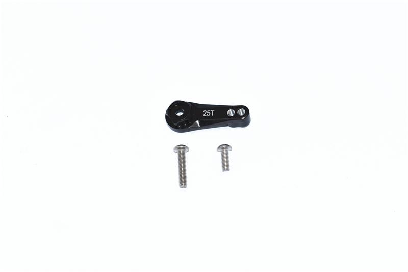 Traxxas TRX-4 Defender / Tactical Unit / Ford Bronco / Blazer / Mercedes-Benz G500 / TRX-6 Mercedes-Benz G63 Aluminum 7075 25T Servo Horn - 1Pc Set Black