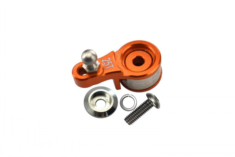 Traxxas TRX-4 Trail Defender Crawler / TRX-6 Mercedes-Benz G63 Aluminum Servo Horn With Built-In Spring (For Locking Diff) - 1Pc Set Orange