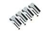 Traxxas TRX-4 Trail Defender Crawler Aluminum Adjustable Front And Rear Damper Mount - 4Pc Set Gray Silver