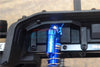 Traxxas TRX-4 Mercedes-Benz G500 / Ford Bronco / Blazer Aluminum Adjustable Front + Rear Damper Mount (Multiple Positioning Holes) - 4Pc Set Blue
