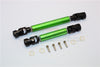 Traxxas TRX-4 Trail Defender Crawler Steel Adjustable Main Shaft With Aluminum Body - 1Pr Set Green