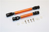 Traxxas TRX-4 Trail Defender Crawler Steel Adjustable Main Shaft With Aluminum Body - 1Pr Set Orange