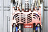 Traxxas TRX-4 Trail Defender Crawler Aluminum Lower Gear Cover - 1Pc Set Red