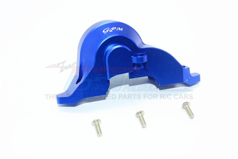 Traxxas TRX-4 Trail Defender Crawler Aluminum Transmission Upper Spur Gear Case Cover - 1Pc Set Blue