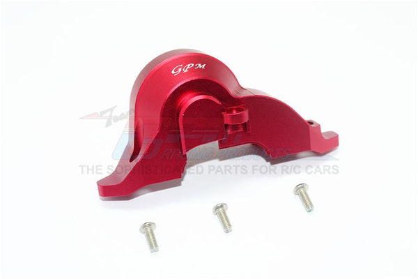 Traxxas TRX-4 Trail Defender Crawler Aluminum Transmission Upper Spur Gear Case Cover - 1Pc Set Red