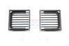 Traxxas TRX-4 Trail Defender Crawler Aluminum Front Headlight Assembly Brush Guard - 2Pc Set Black