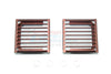 Traxxas TRX-4 Trail Defender Crawler Aluminum Front Headlight Assembly Brush Guard - 2Pc Set Brown