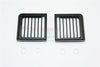 Traxxas TRX-4 Trail Defender Crawler Headlight Assembly Vertical Brush Guard Aluminum - 2Pc Set Black